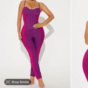 Purple Bandage Jumpsuit